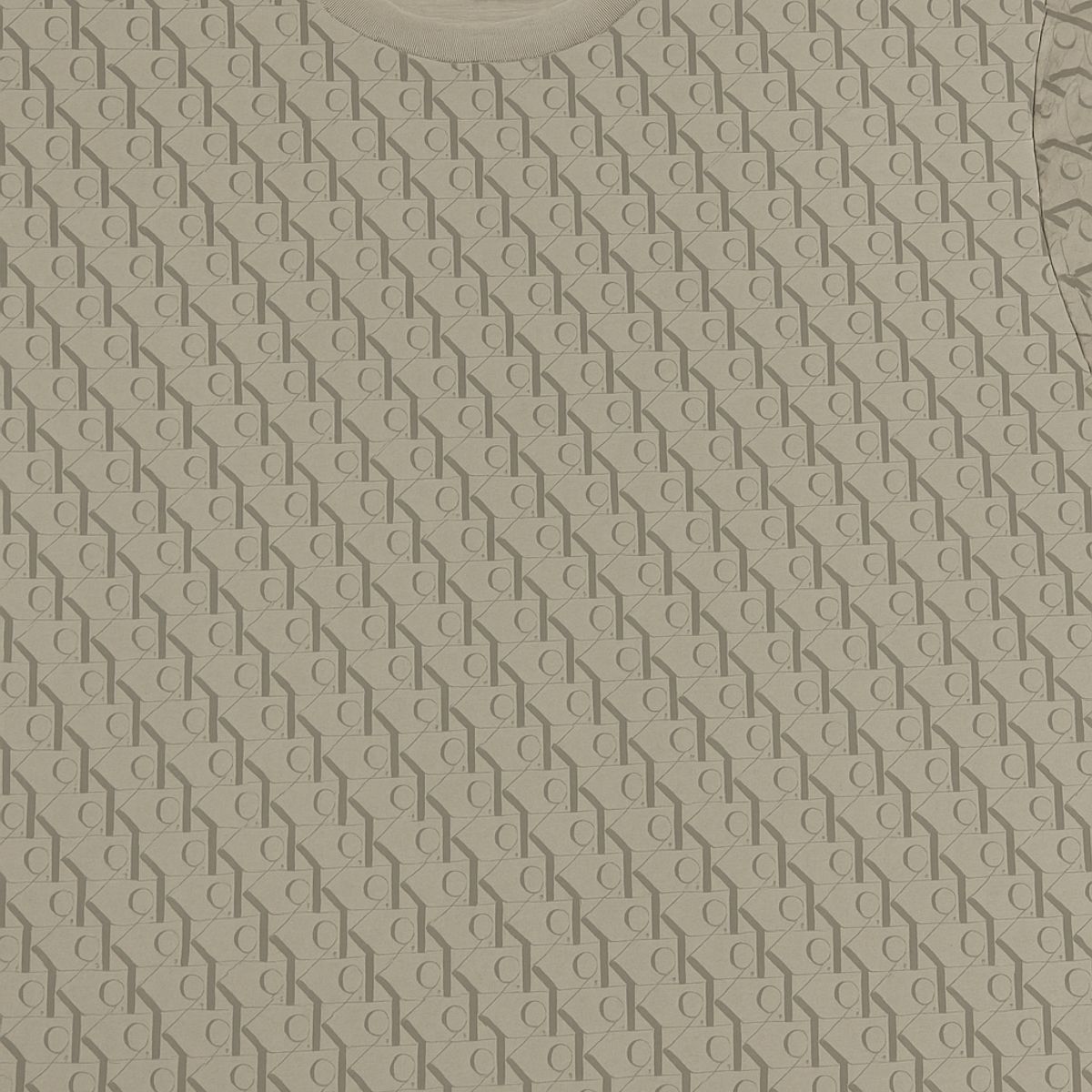 CALVIN KLEIN - Camiseta beige con estampado Calvin Klein