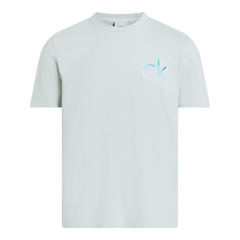 CALVIN KLEIN - Camiseta gris con logo Calvin Klein