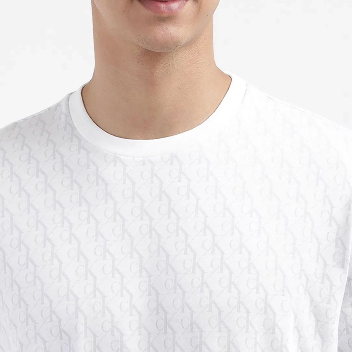 CALVIN KLEIN - Camiseta blanca con estampado Calvin Klein