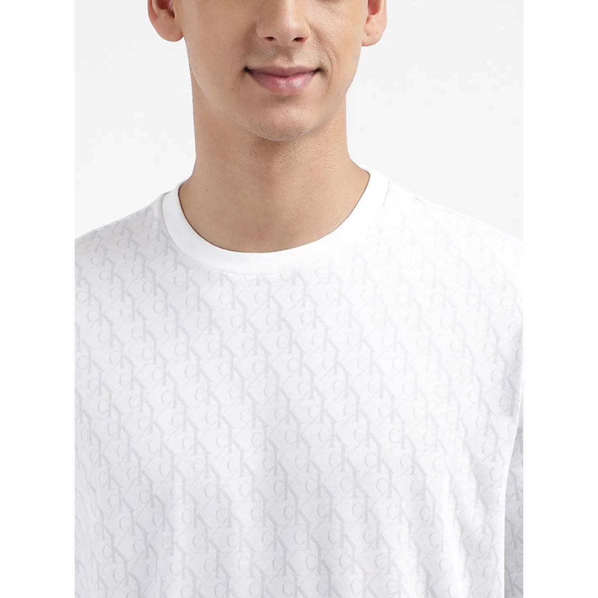 CALVIN KLEIN - Camiseta blanca con estampado Calvin Klein