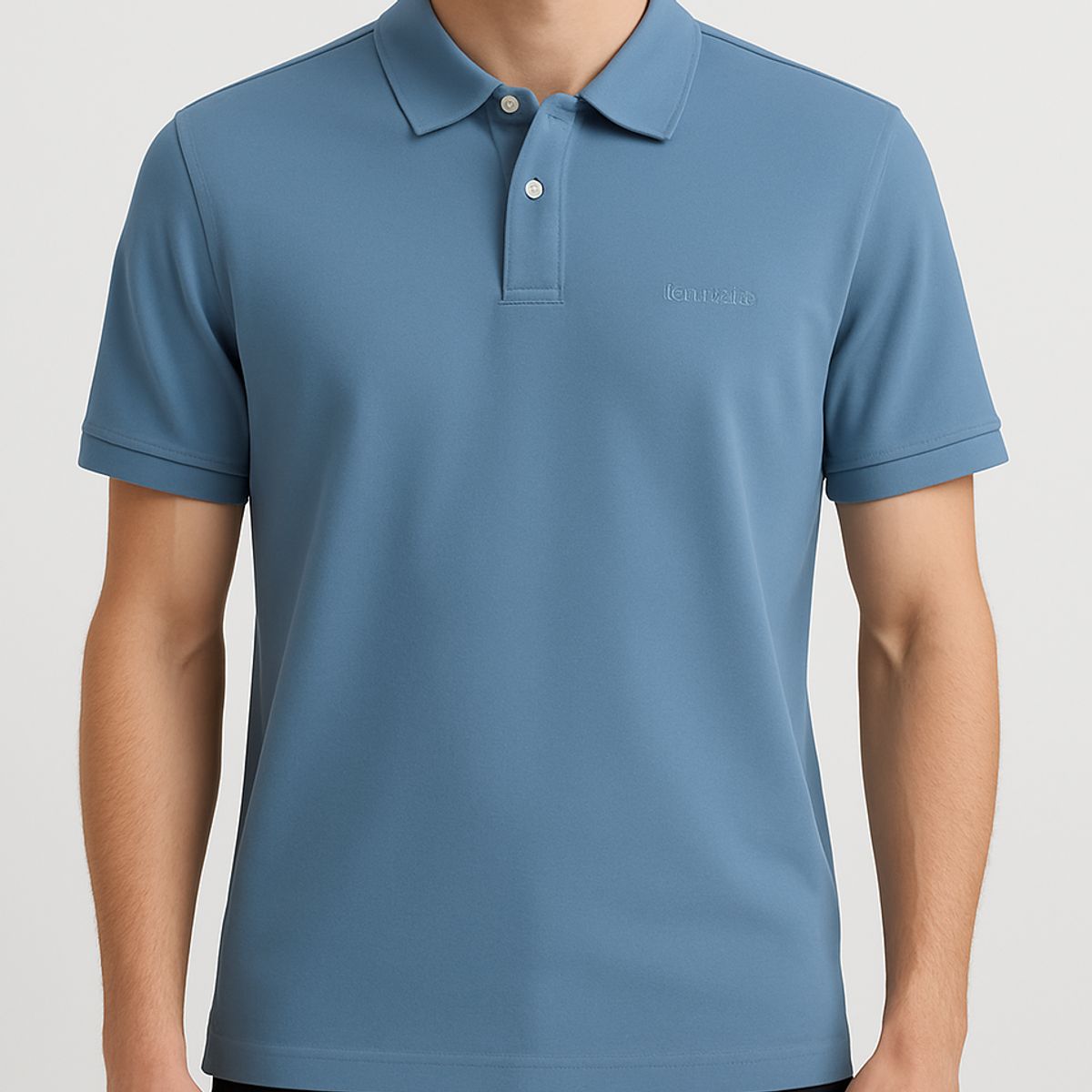 CALVIN KLEIN - Polo azul solid liquid Calvin Klein