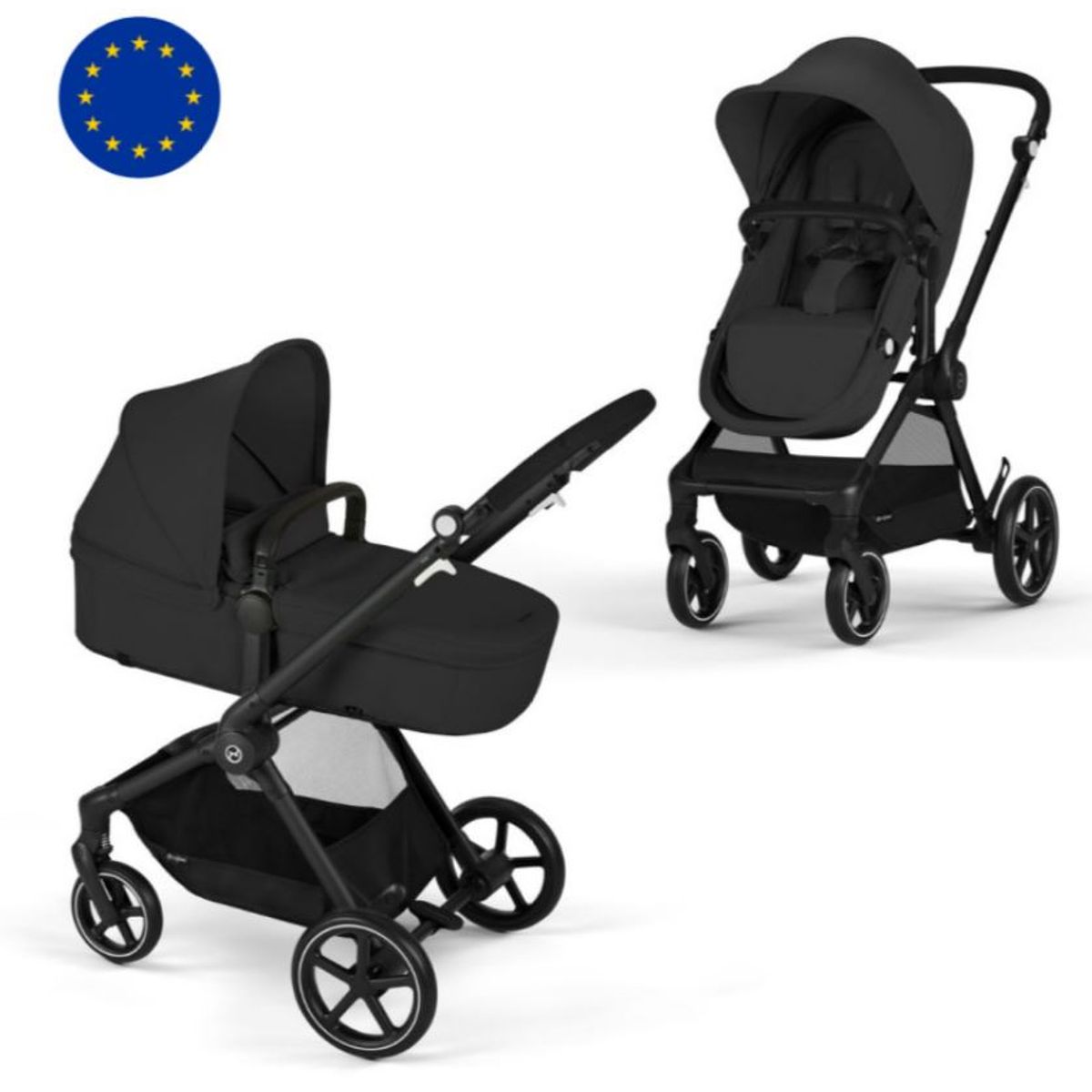 CYBEX - Coche Cybex EOS 2 en 1 - Moon Black (Negro)