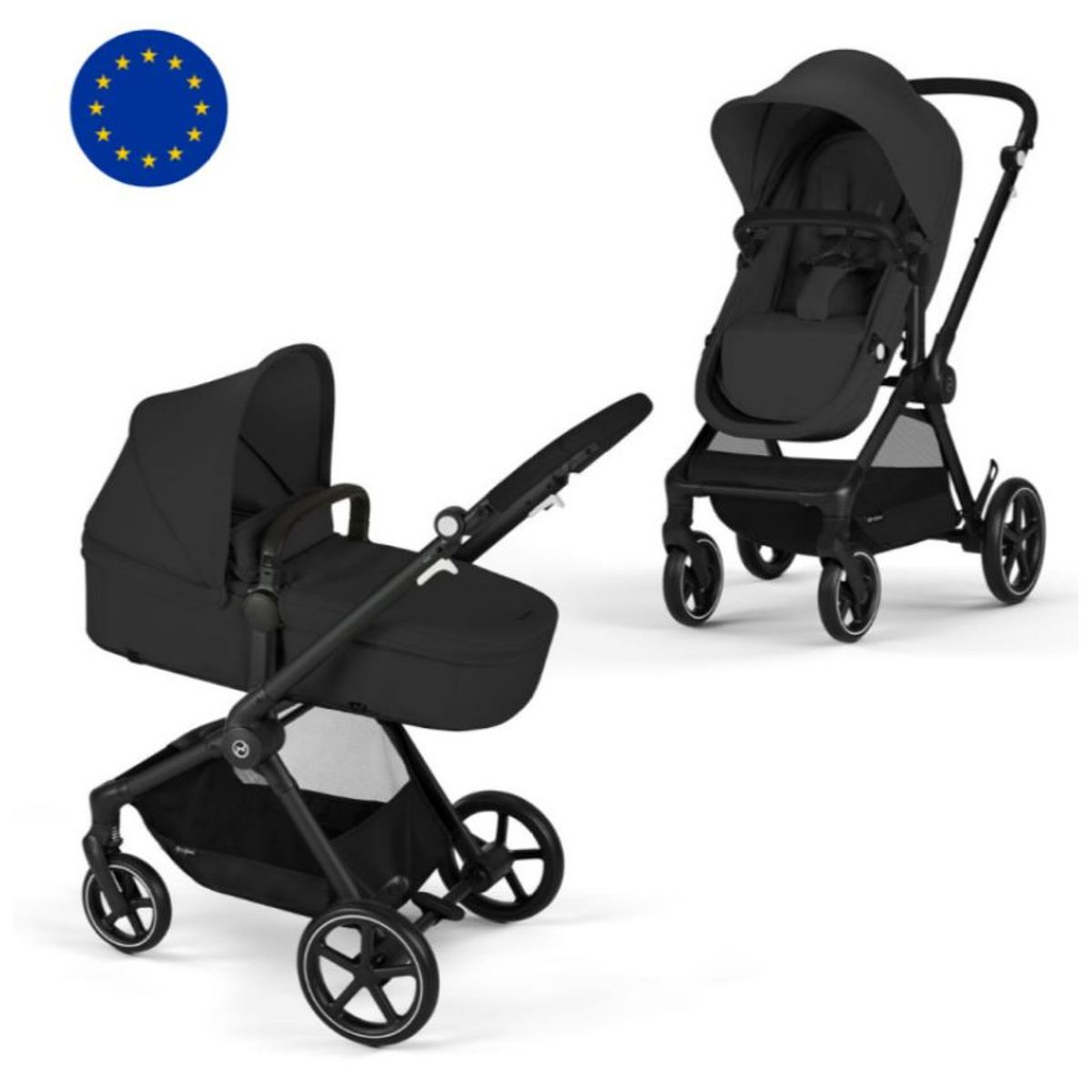 CYBEX - Coche Cybex EOS 2 en 1 - Moon Black (Negro)