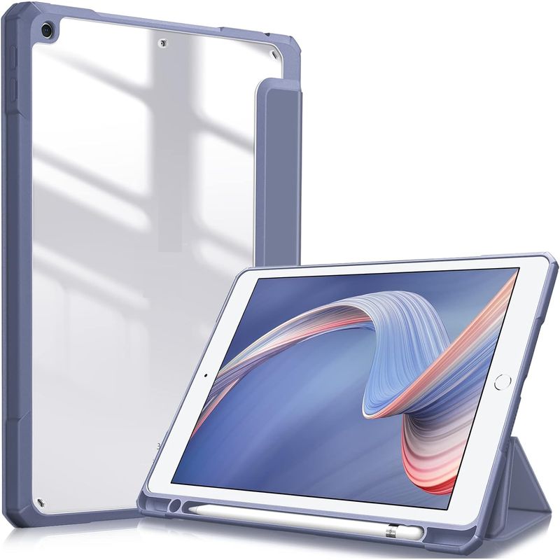 GENERICO - Estuche Smart Case Clear Para iPad A16 11th año 2025 Lavanda