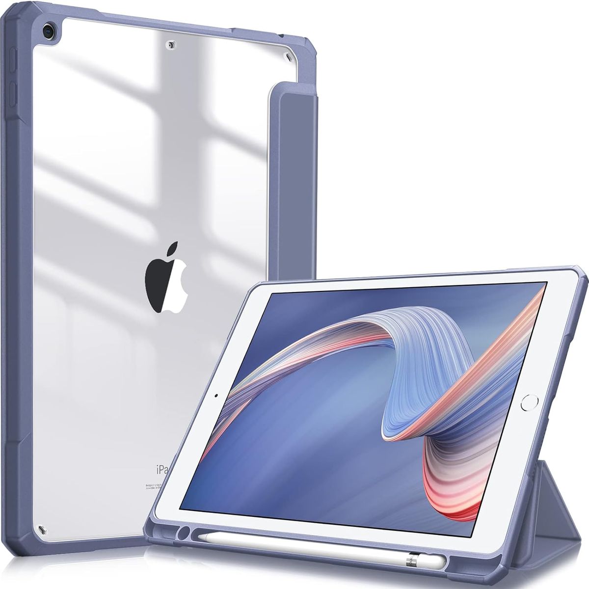 GENERICO - Estuche Smart Case Clear Para iPad A16 11th año 2025 Lavanda