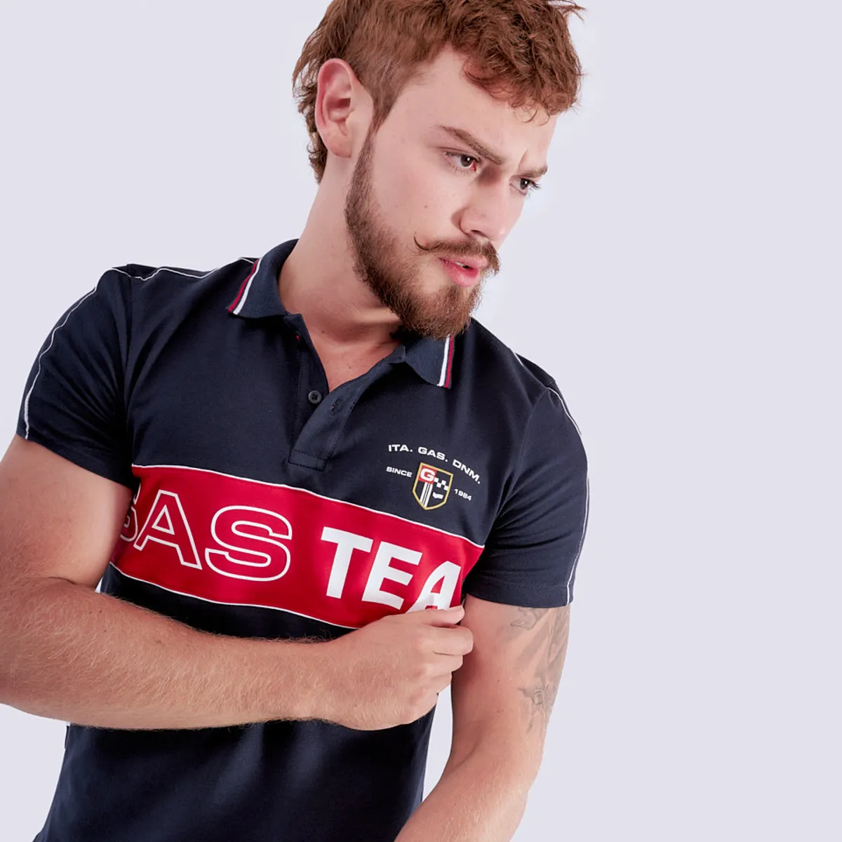 GAS EVOLUTION JEANS - Polo Para Hombre Slim Fit Gas