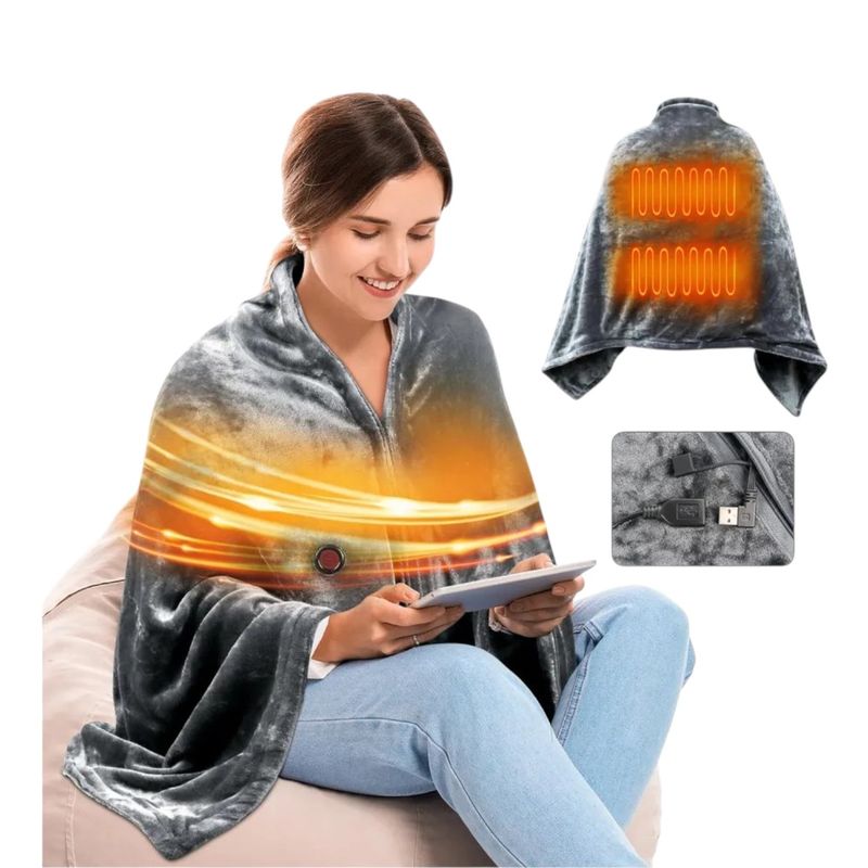 GENERICO - Cobija Electrica Usb Para Frio Con Control De Temperatura