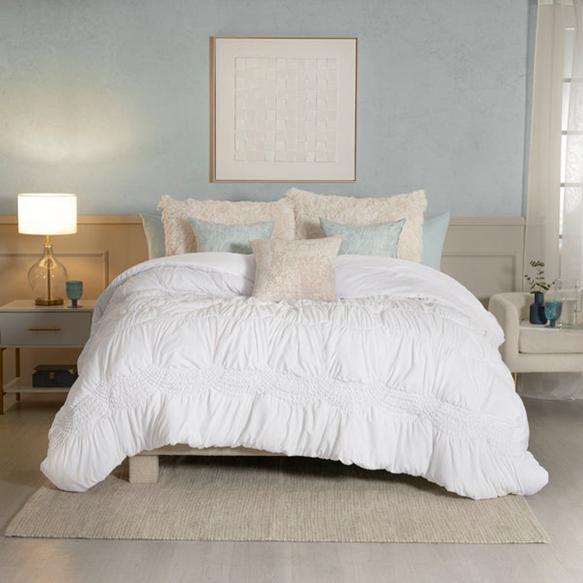 VIANNEY - Cubrelecho Voga Cloudy Talla King Elegante Vianney