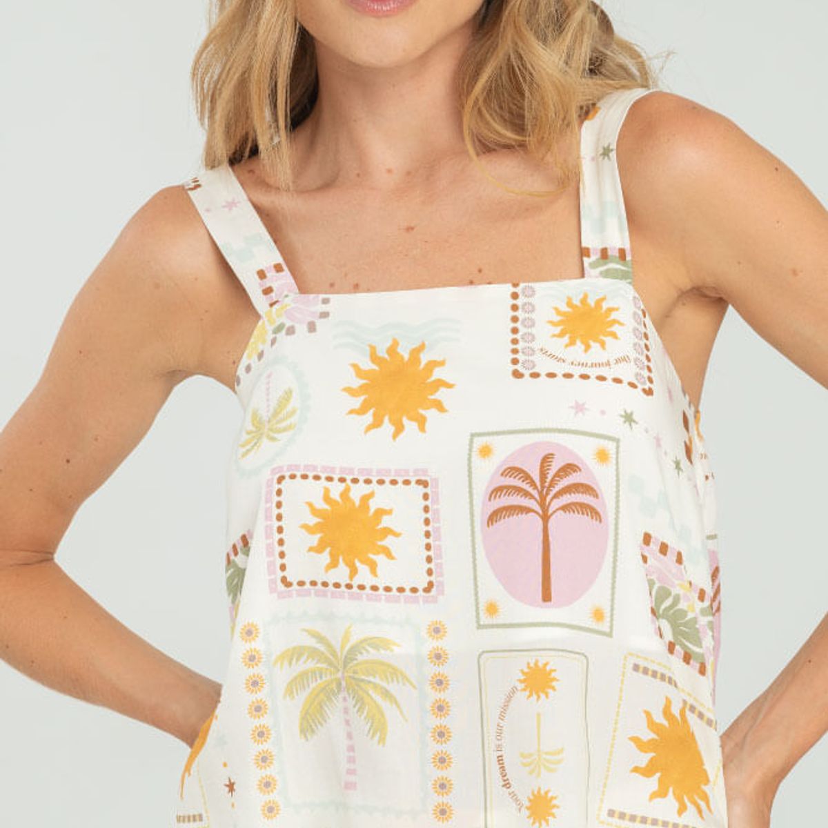 RAGGED - Blusa solare Marfil Ragged