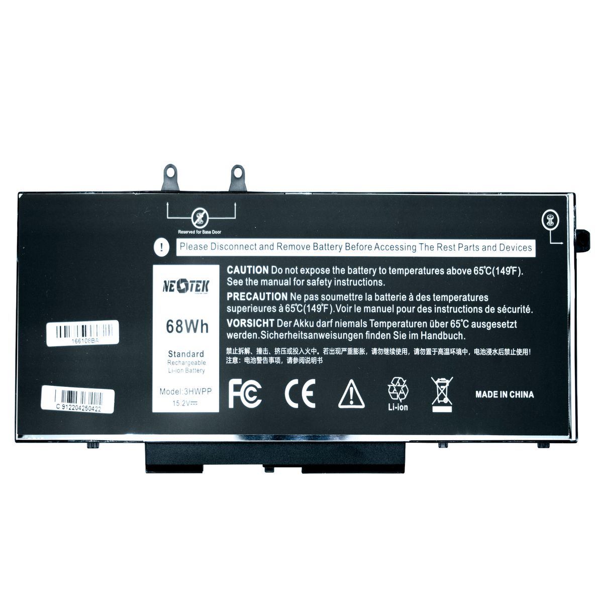 NEOTEK - Batería Dell Latitude 5410 / 3HWPP 15.2V 68Wh Homologada