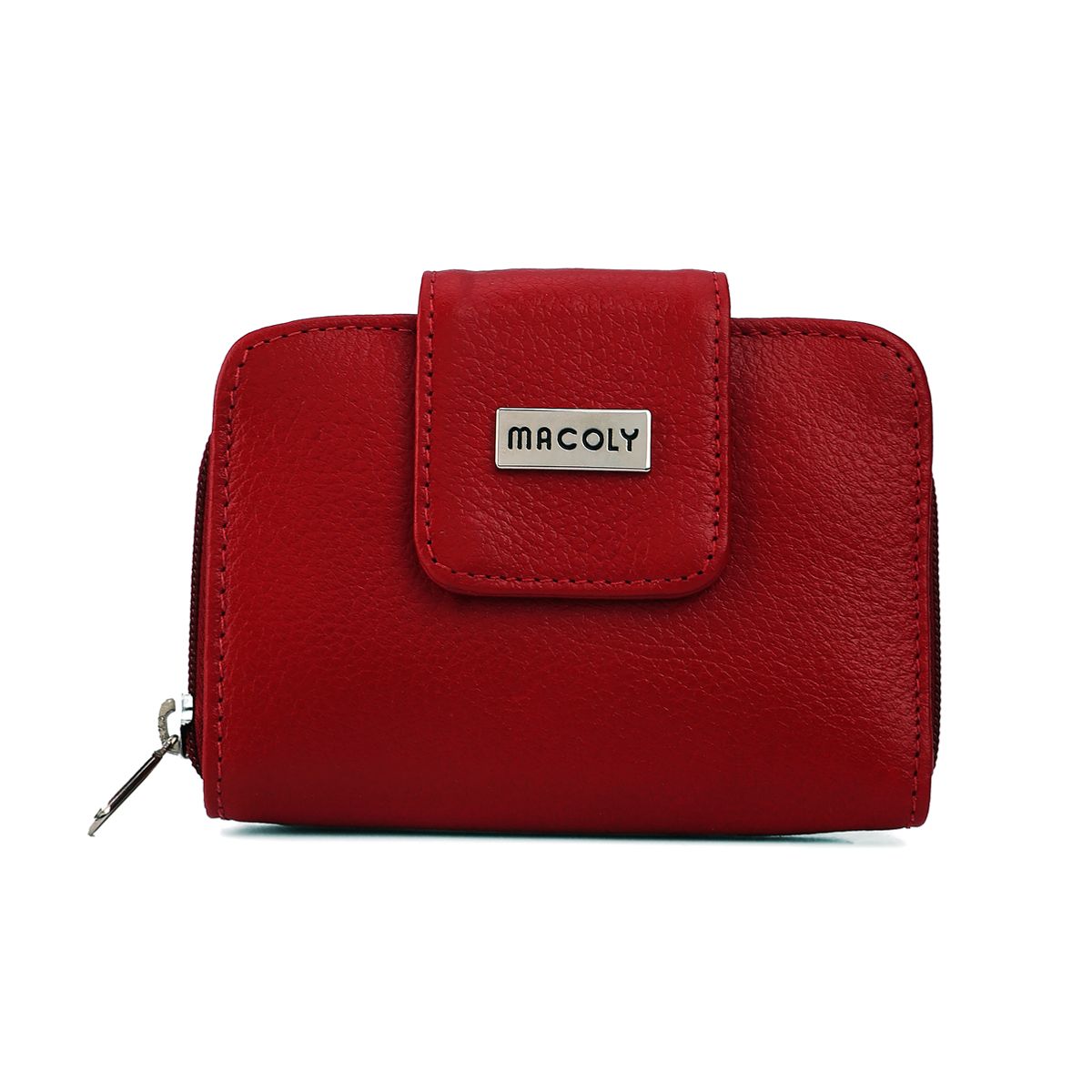 MACOLY - Billetera mini macoly a017 cuero miel liso_.