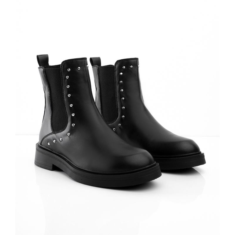 CALZADO ADRENALINA - Botines negros clásicos con taches vanesa