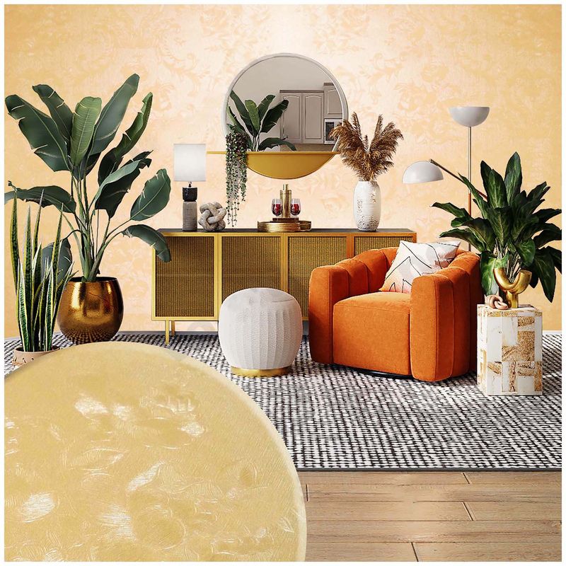 GENERAL - Papel Vinilo Adhesivo De 10 M X 45 Cm Dorado