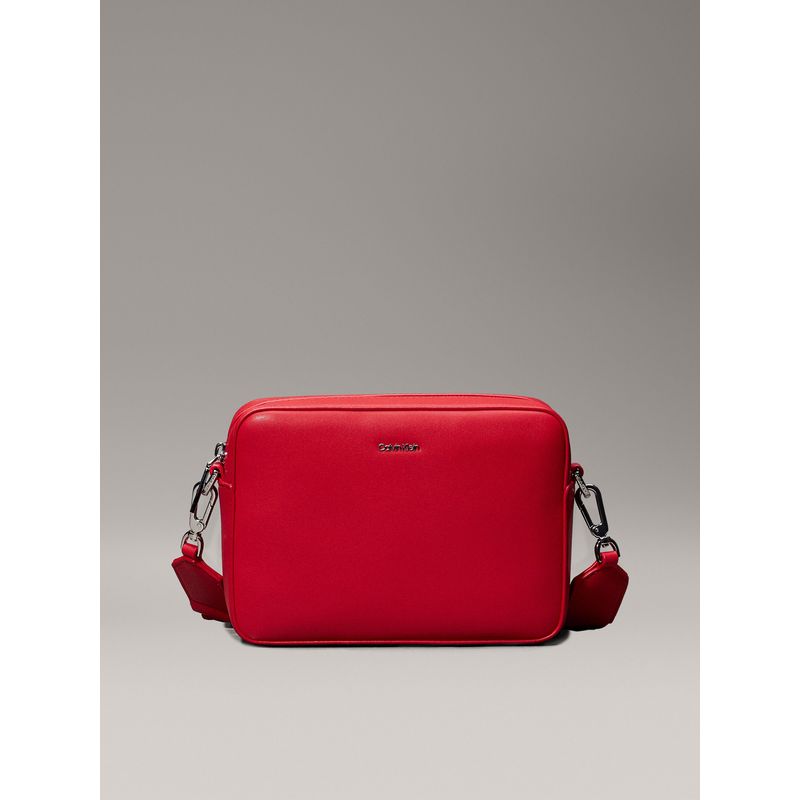 CALVIN KLEIN - Bolso rojo cruzado small ck must Calvin Klein