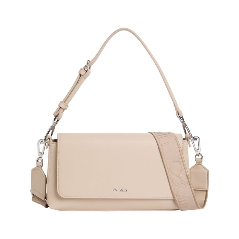CALVIN KLEIN - Bolso beige de hombro convertible Calvin Klein