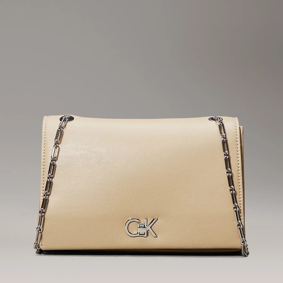 CALVIN KLEIN - Bolso beige cruzado convertible Calvin Klein