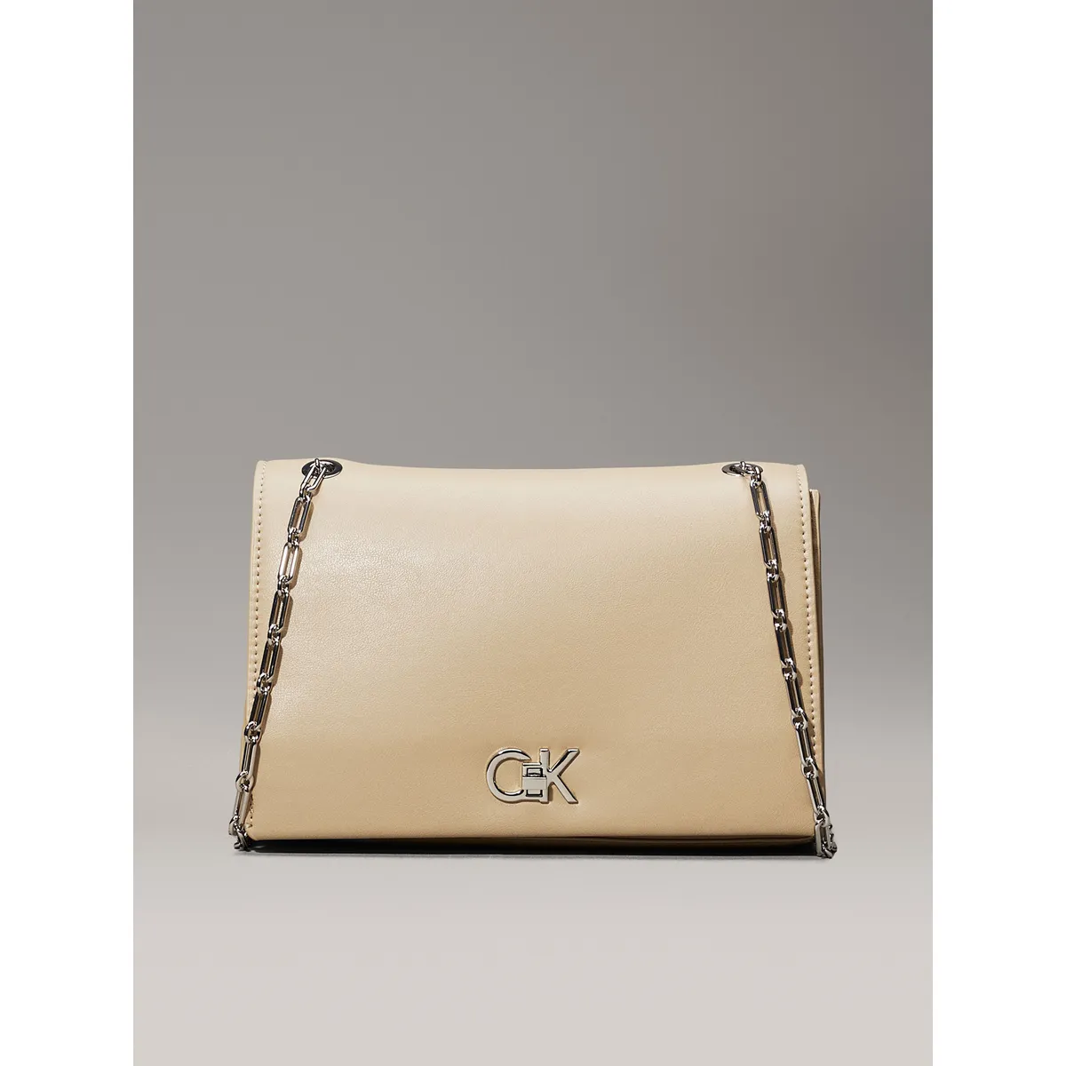 CALVIN KLEIN - Bolso beige cruzado convertible Calvin Klein