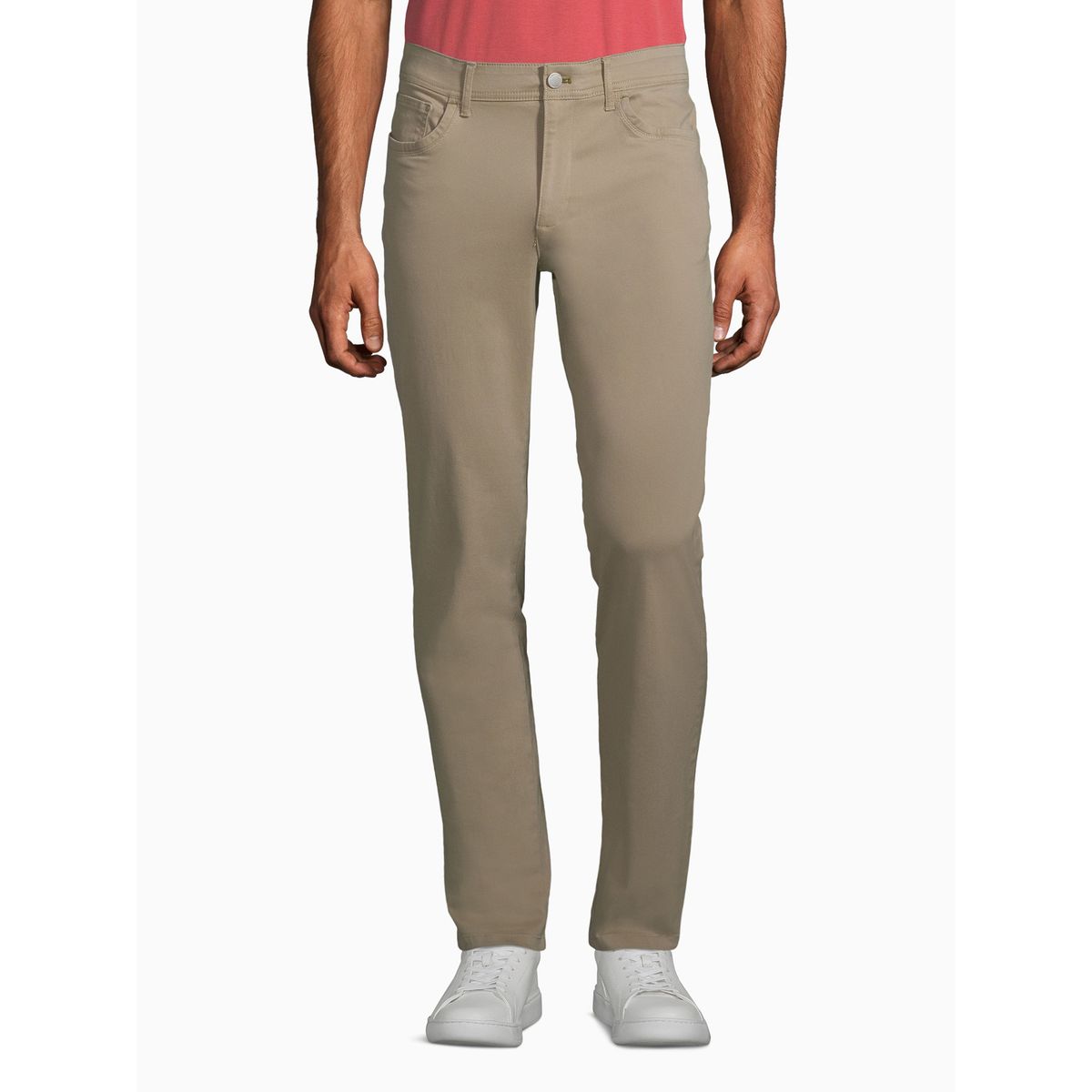 CALVIN KLEIN - Pantalón Beige slim brushe Para Hombre Calvin Klein