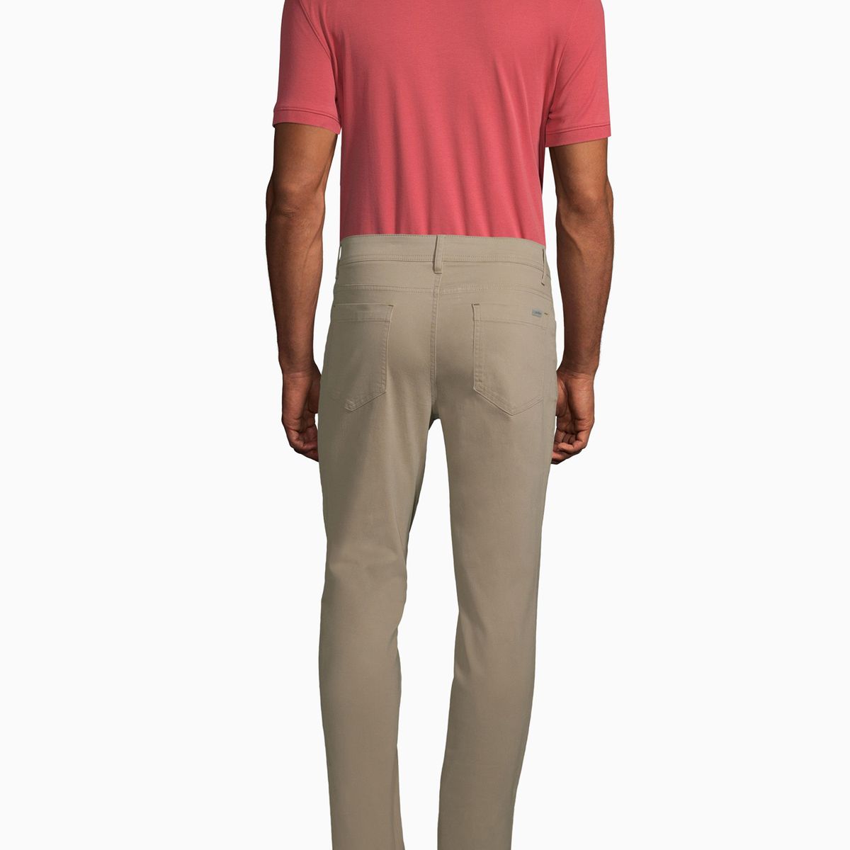 CALVIN KLEIN - Pantalón Beige slim brushe Para Hombre Calvin Klein