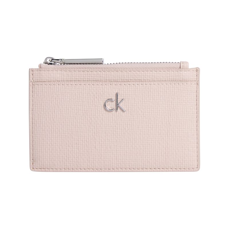CALVIN KLEIN - Tarjetero rosado con monedero ck daily Calvin Klein
