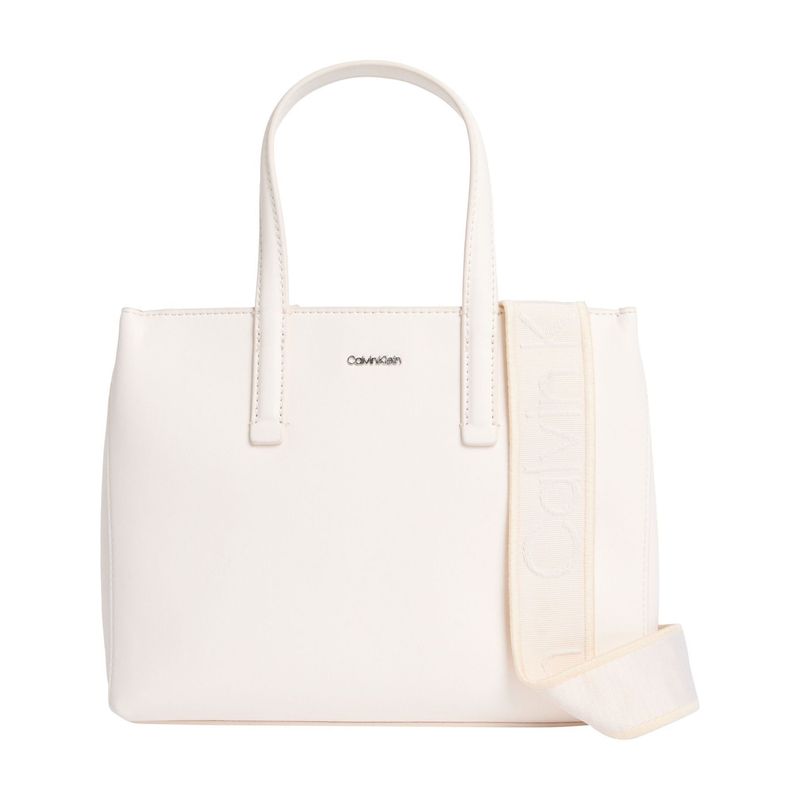 CALVIN KLEIN - Bolso beige tote pequeño Calvin Klein