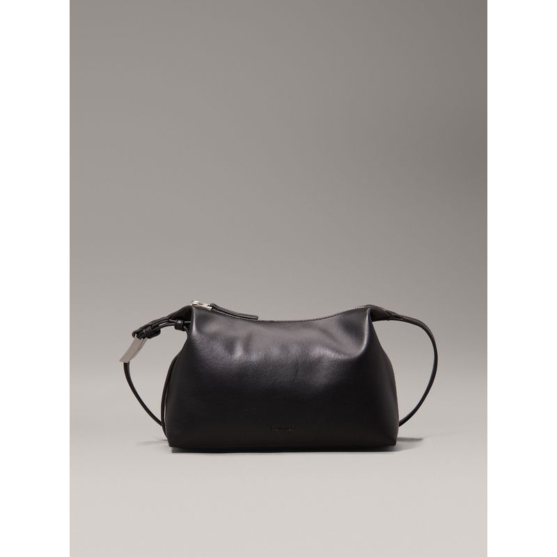 CALVIN KLEIN - Bolso negro cruzado con mini logo grabado Calvin Klein