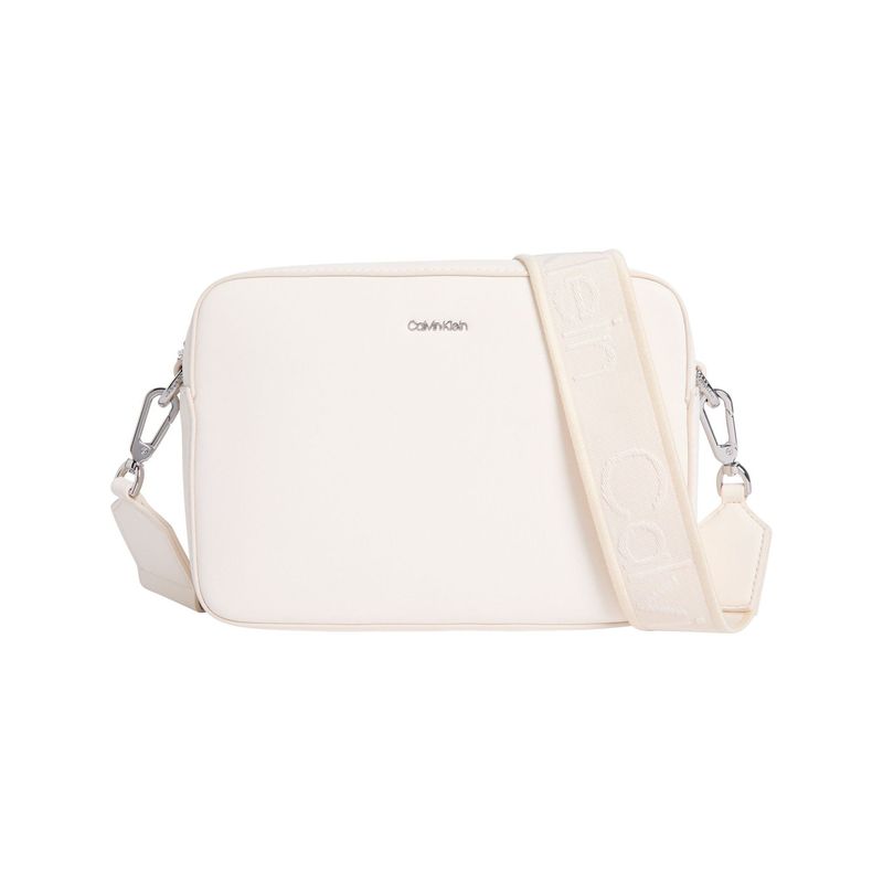 CALVIN KLEIN - Bolso beige cruzado small ck must Calvin Klein
