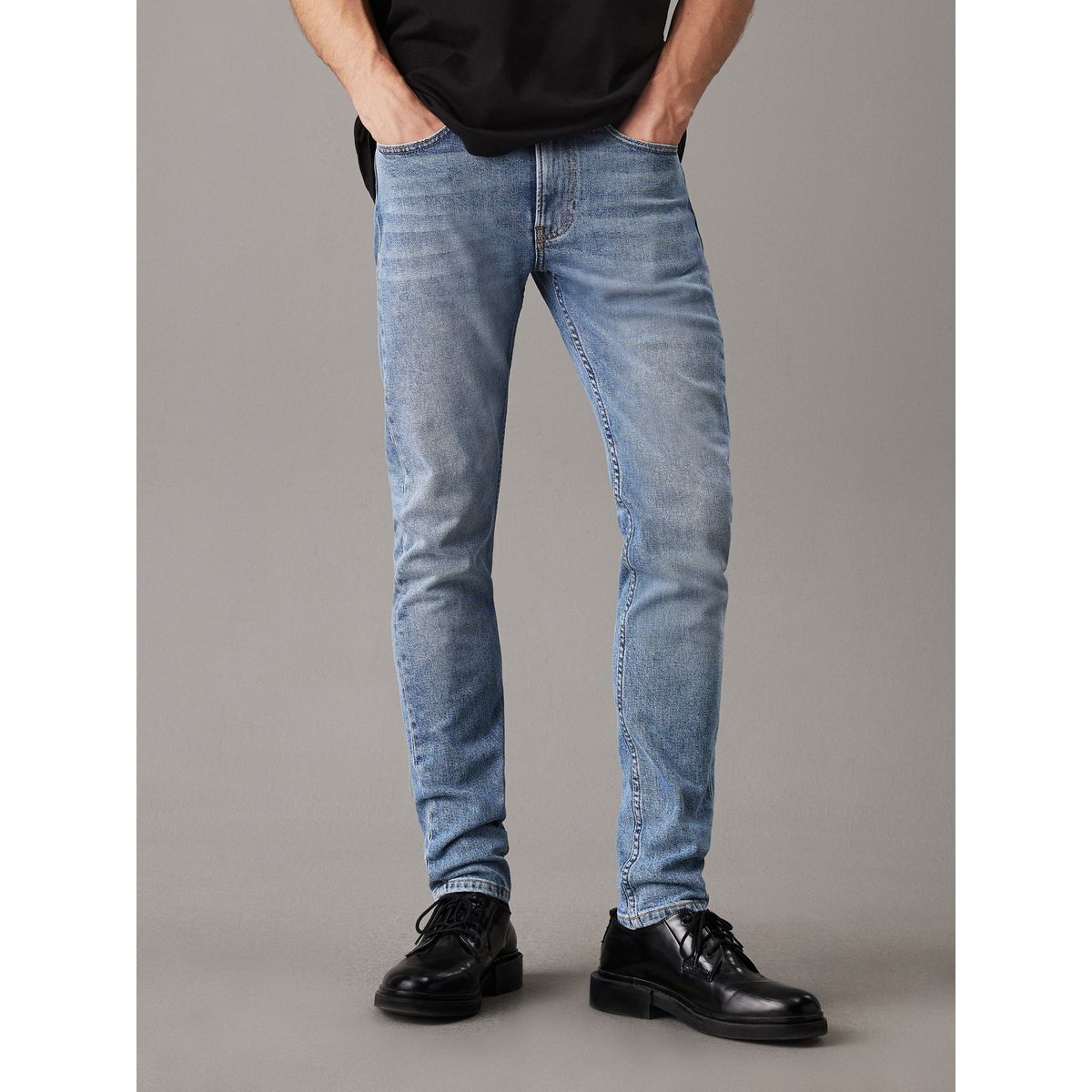 CALVIN KLEIN - Jeans Azul slim tapere Para Hombre Calvin Klein