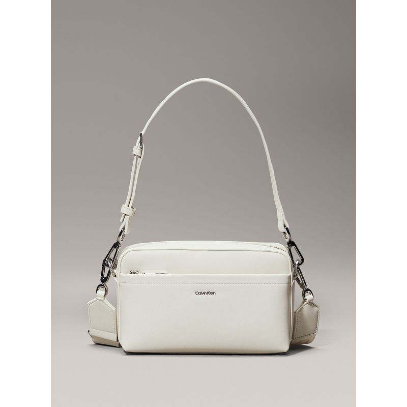 CALVIN KLEIN - Bolso beige cruzado convertible Calvin Klein