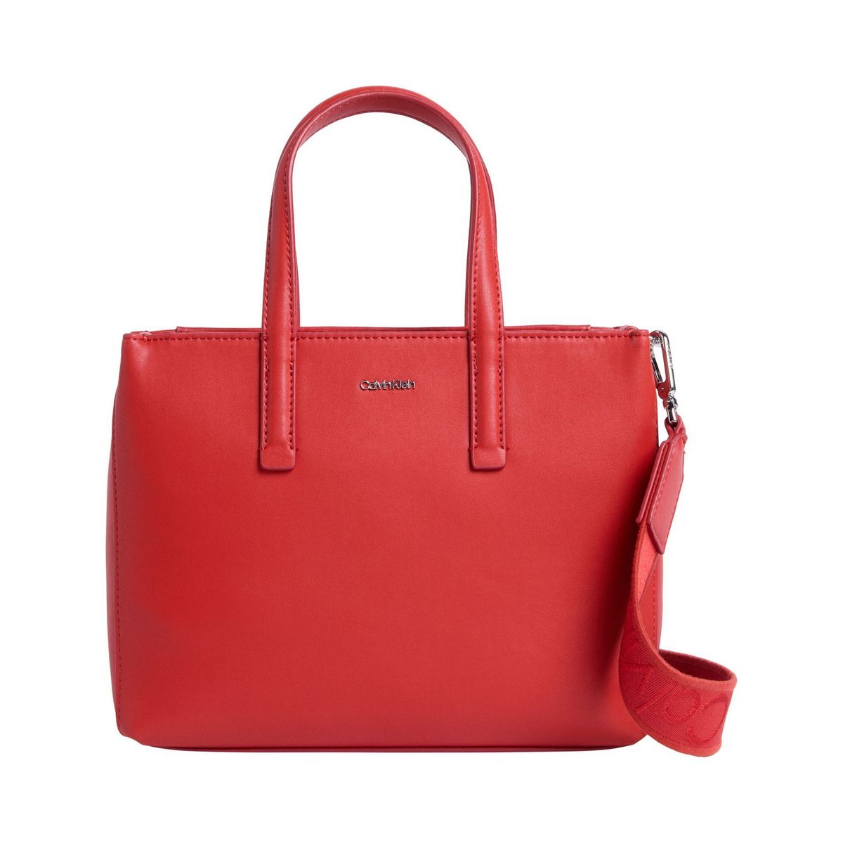 CALVIN KLEIN - Bolso rojo tote pequeño Calvin Klein