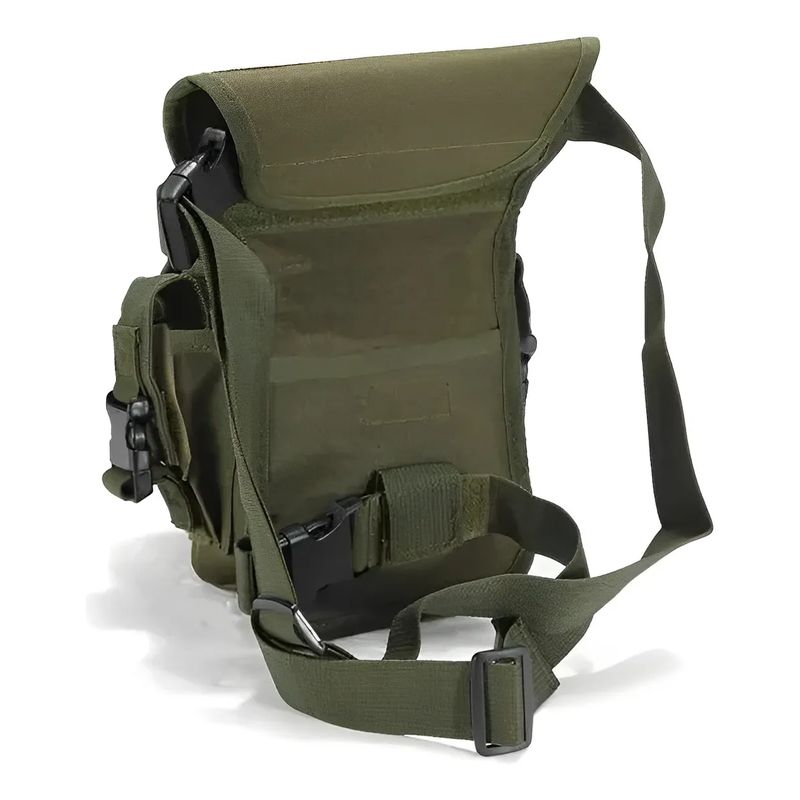 MILOPTS - Bolso Canguro Piernera Táctico Moto Militar Maletín