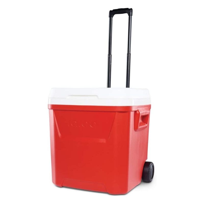 IGLOO - Nevera Portátil Igloo Laguna 56 L 60 QT Con Ruedas Roja