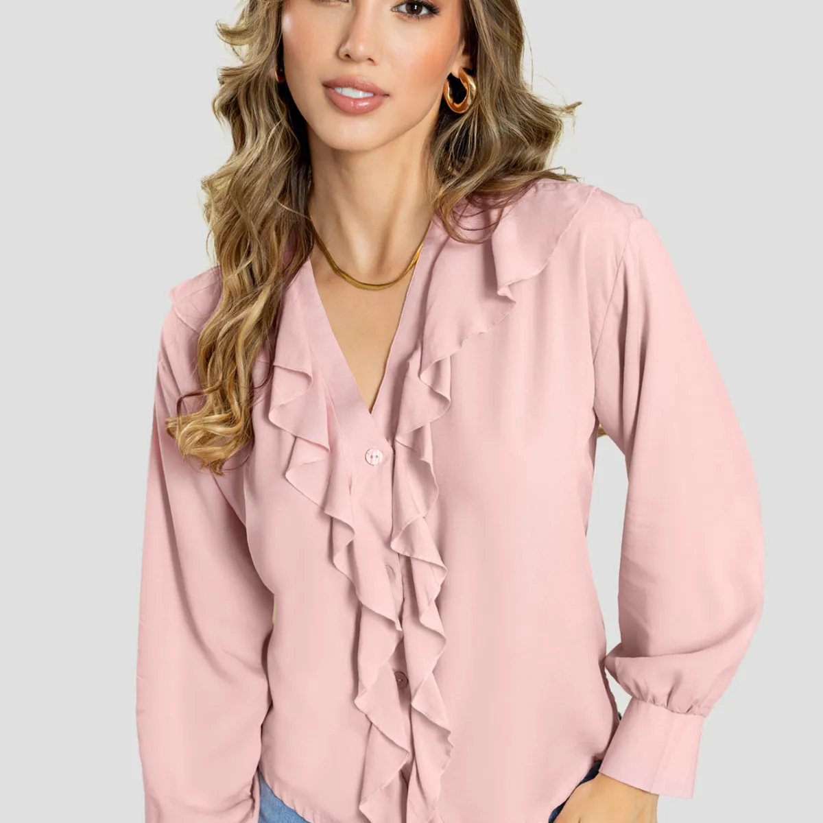 MARKETING PERSONAL - Blusa Mujer Rosa Polvo Mp 111278