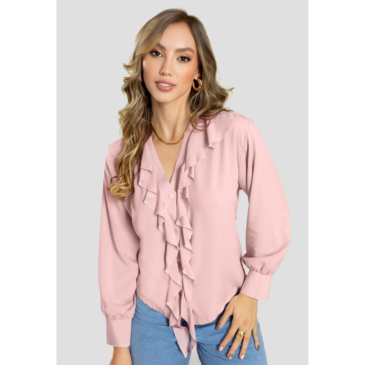 MARKETING PERSONAL - Blusa Mujer Rosa Polvo Mp 111278