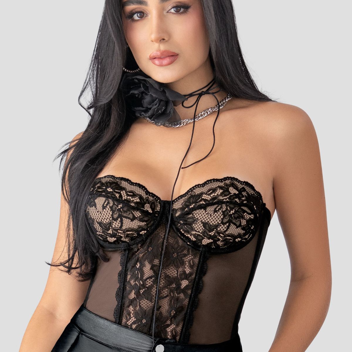 MARKETING PERSONAL - Corset Mujer Negro Mp 110587