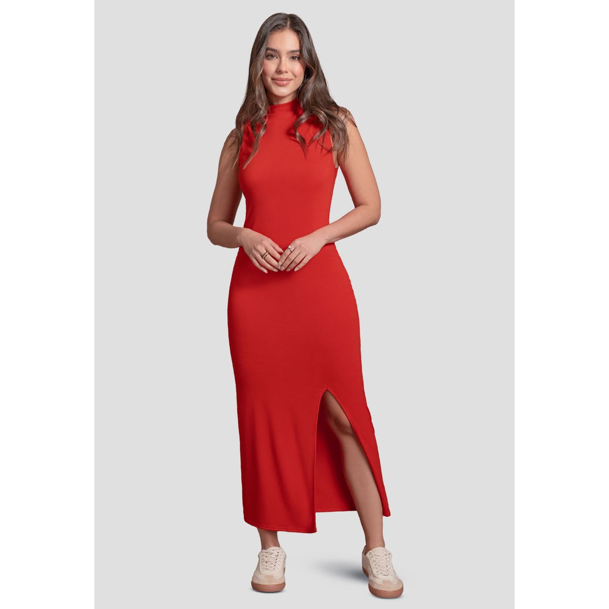 MARKETING PERSONAL - Vestido Largo Mujer Rojo Mp 103739