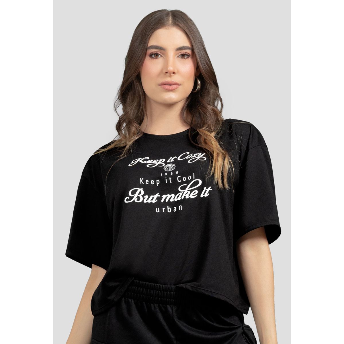 MARKETING PERSONAL - Camiseta Mujer Negro Mp 110983