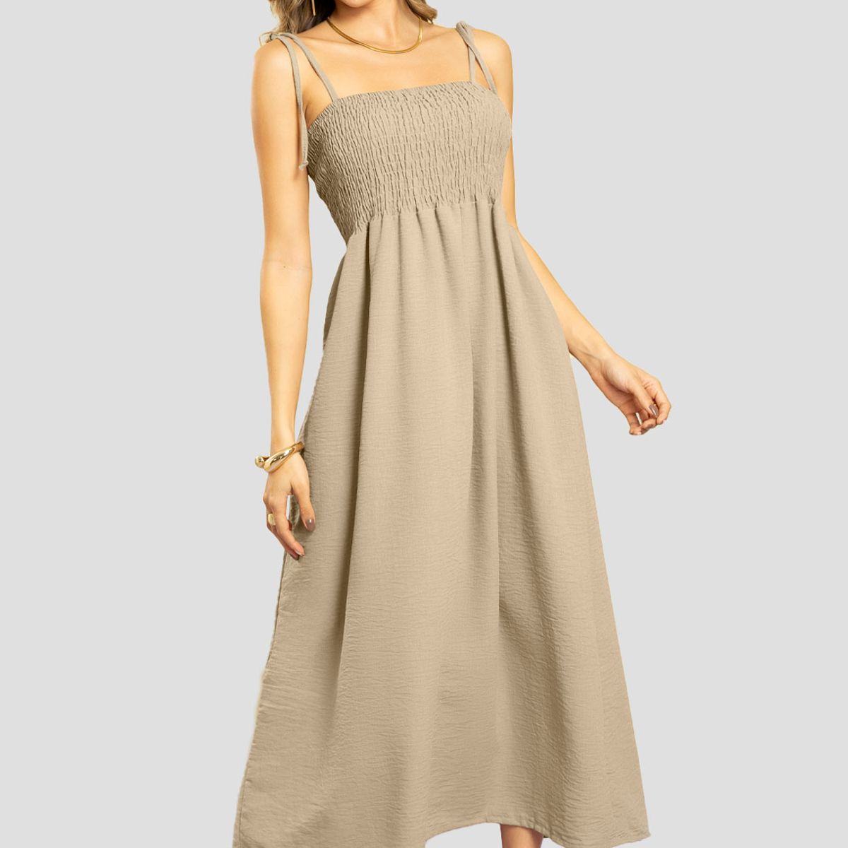 MARKETING PERSONAL - Vestido Largo Mujer Latte Mp 111283