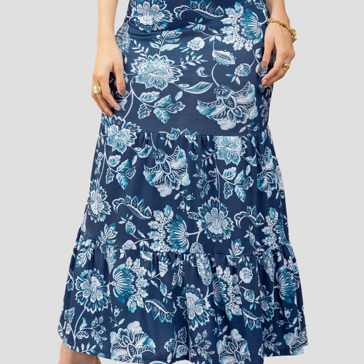 MARKETING PERSONAL - Falda Larga Mujer Estampado Mp 111074