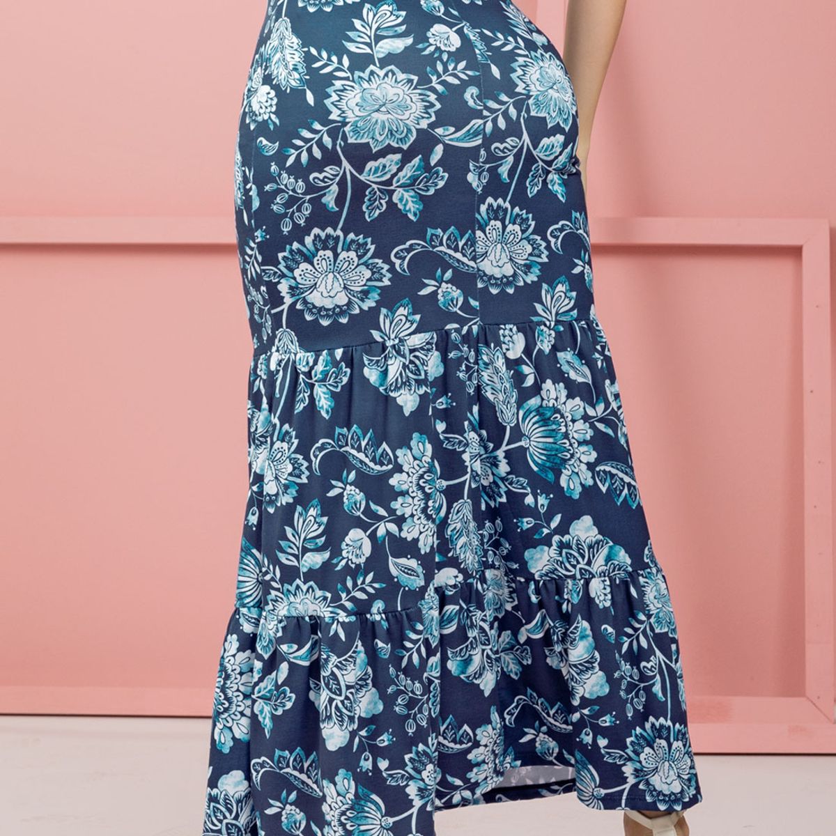 MARKETING PERSONAL - Falda Larga Mujer Estampado Mp 111074