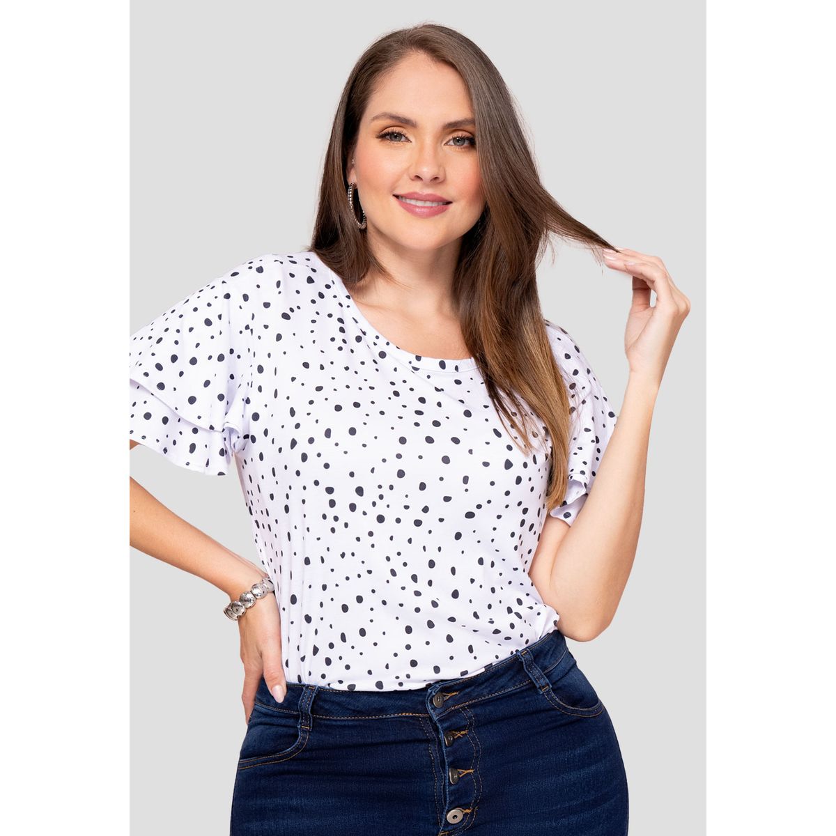 MARKETING PERSONAL - Blusa Mujer Estampado Mp 111089