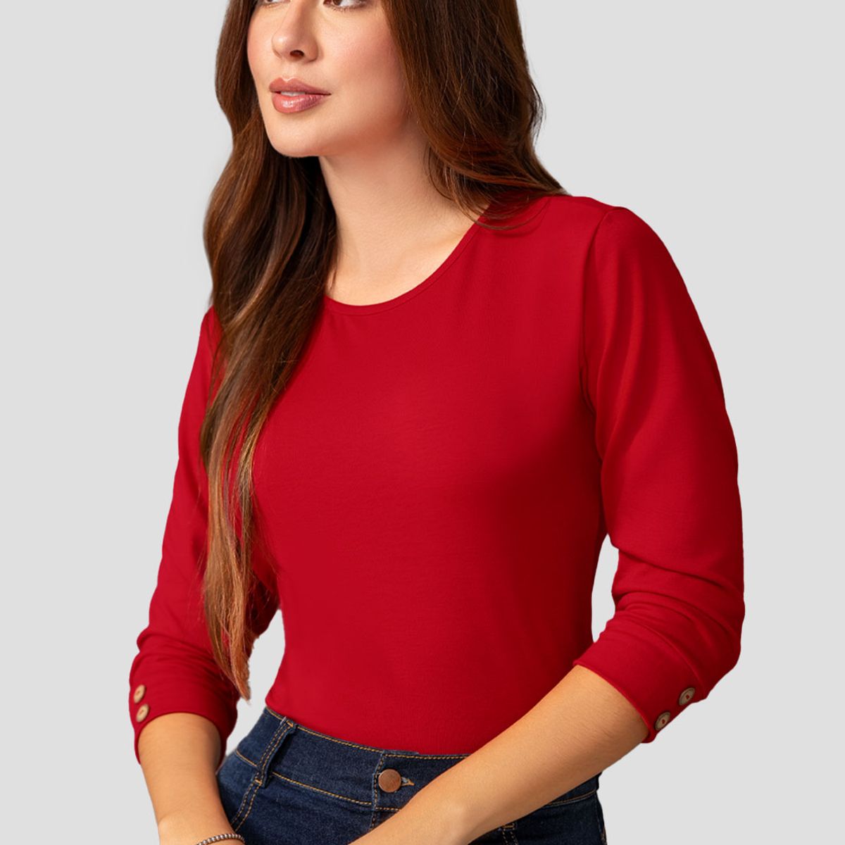 MARKETING PERSONAL - Camibuzo Mujer Rojo Mp 2364