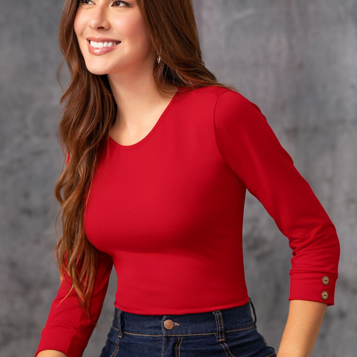 MARKETING PERSONAL - Camibuzo Mujer Rojo Mp 2364