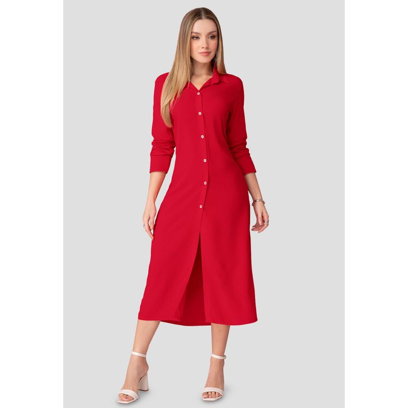 MARKETING PERSONAL - Vestido Largo Mujer Rojo Mp 111082