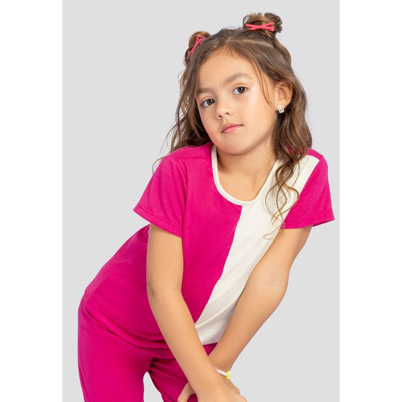 MARKETING PERSONAL - Camiseta Infantil Femenino Magenta Vivo Mp 111115
