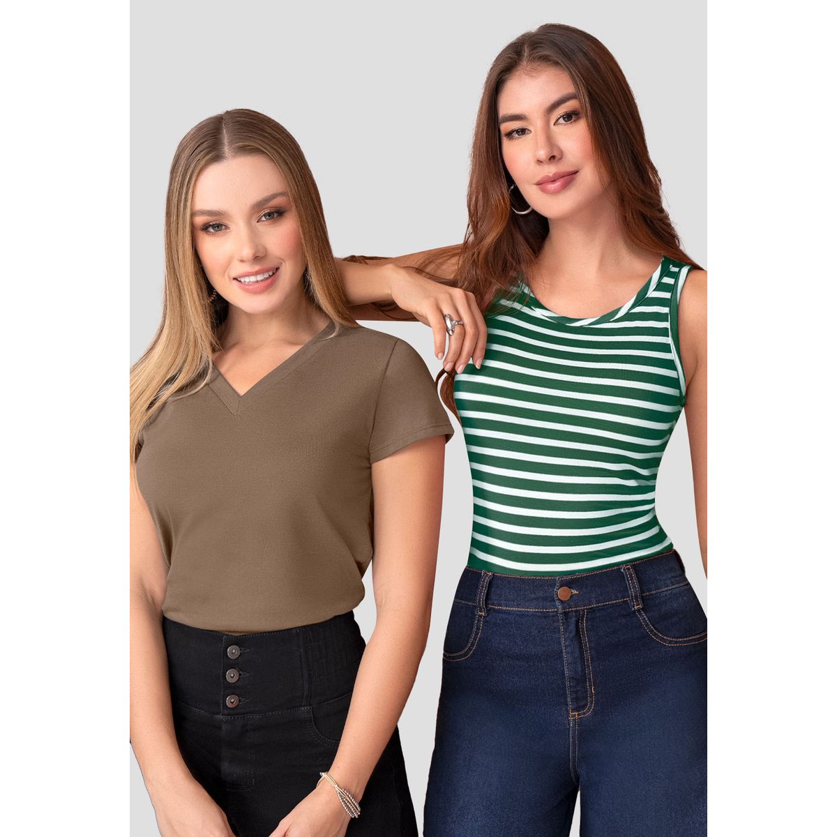 MARKETING PERSONAL - Blusa Paq X2 Mujer Multicolor Mp 111083