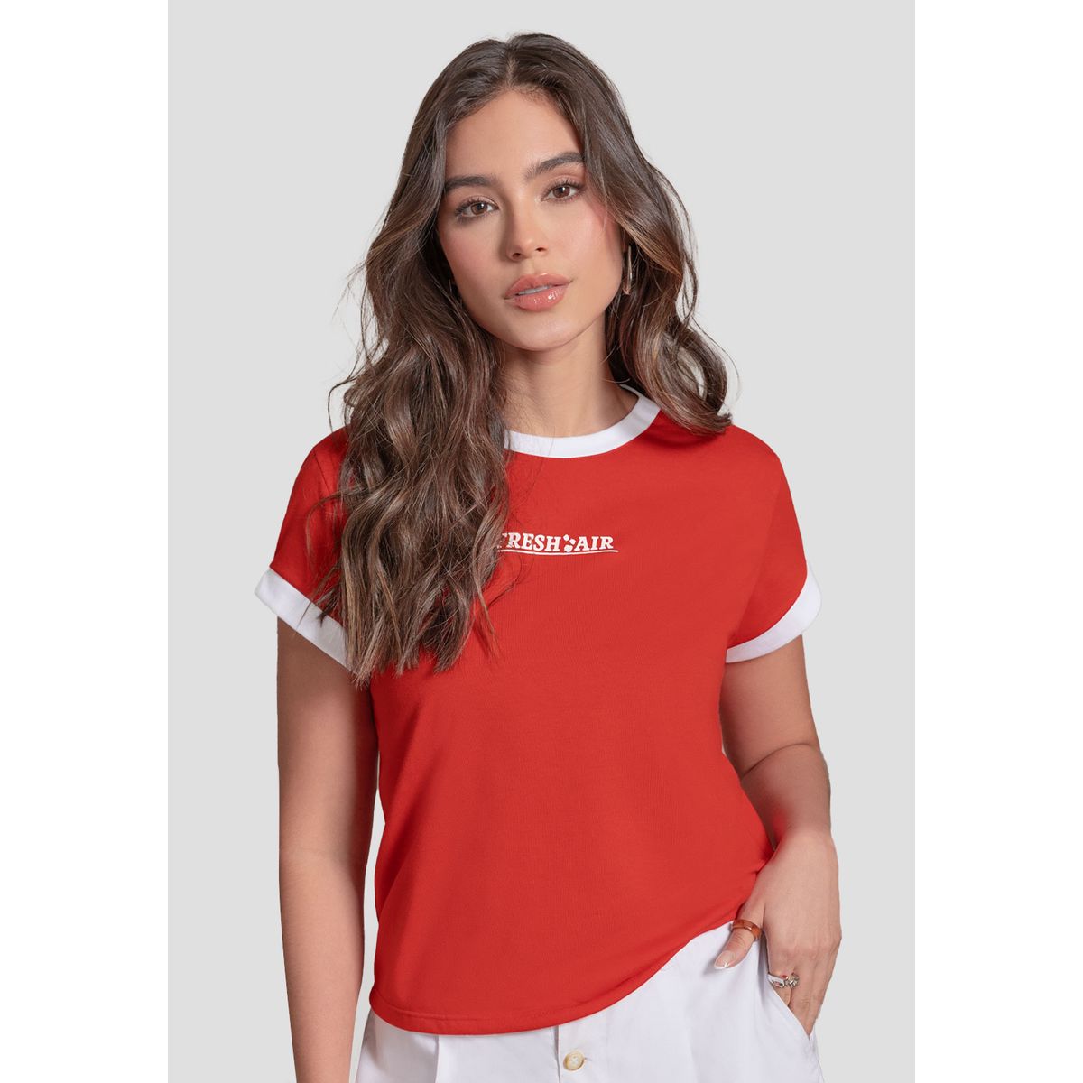 MARKETING PERSONAL - Camiseta Mujer Rojo Mp 110989