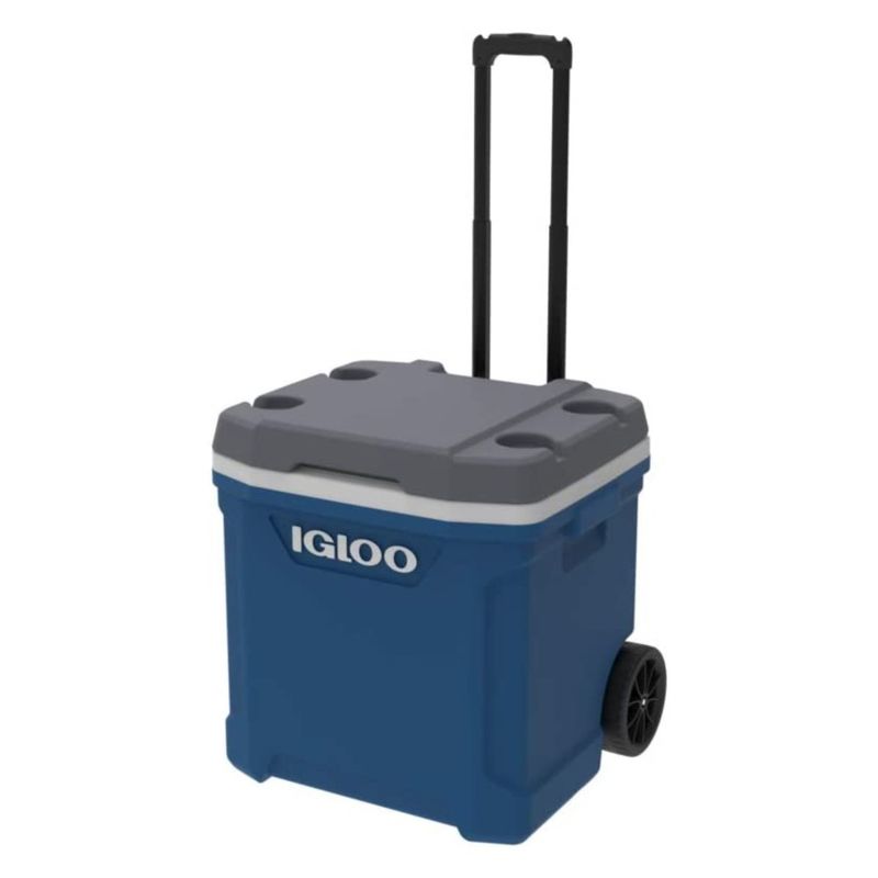 IGLOO - Nevera Portátil Igloo Laguna 56 L 60 QT Con Ruedas Azul