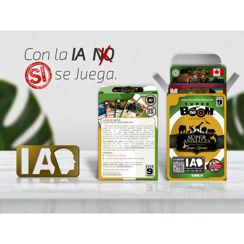 GENERICO - Juego de Cartas SUPER BOOM  Súper Animales