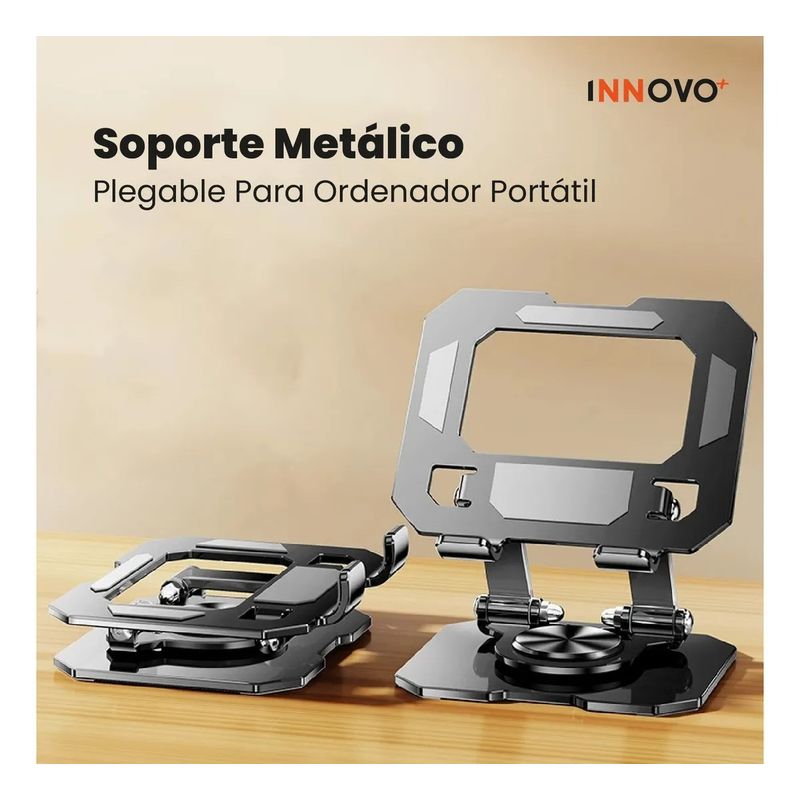 GENERICO - Soporte De Escritorio Para Tablet Metálico Giratorio 13 In